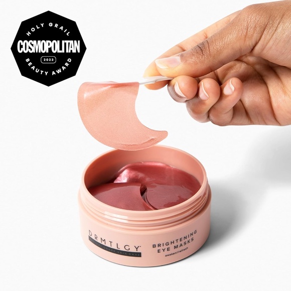 DRMTLGY Brightening Eye Masks Depuffs + Hydrates Eyes 60 MASKS NEW UNUSED BOXED - Picture 2 of 8